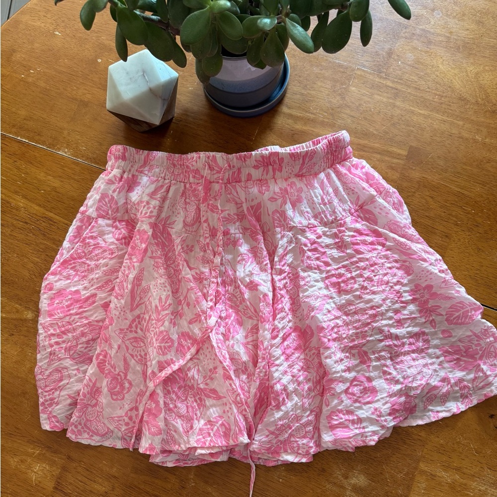 Sincerely Ours Pink Leopards Print Skirt Size Medium